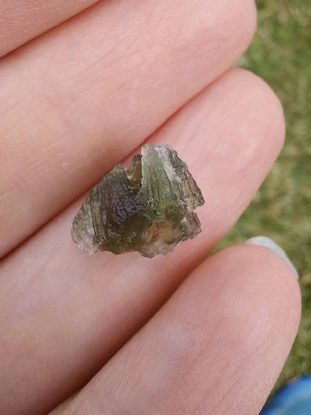 Moldavite Piece, 0.59g, Tektite (Ref: E168)