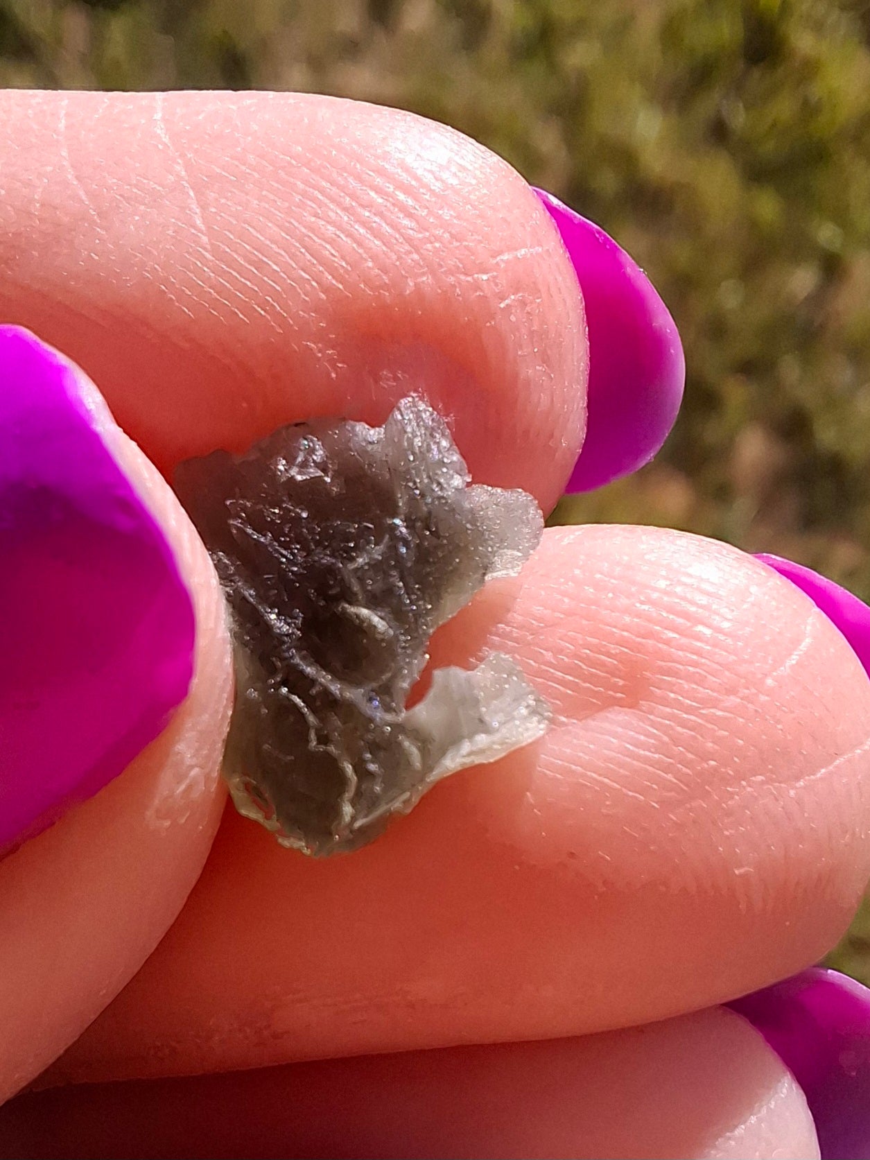 Moldavite Piece, 0.45g, Tektite (Ref: 1444)
