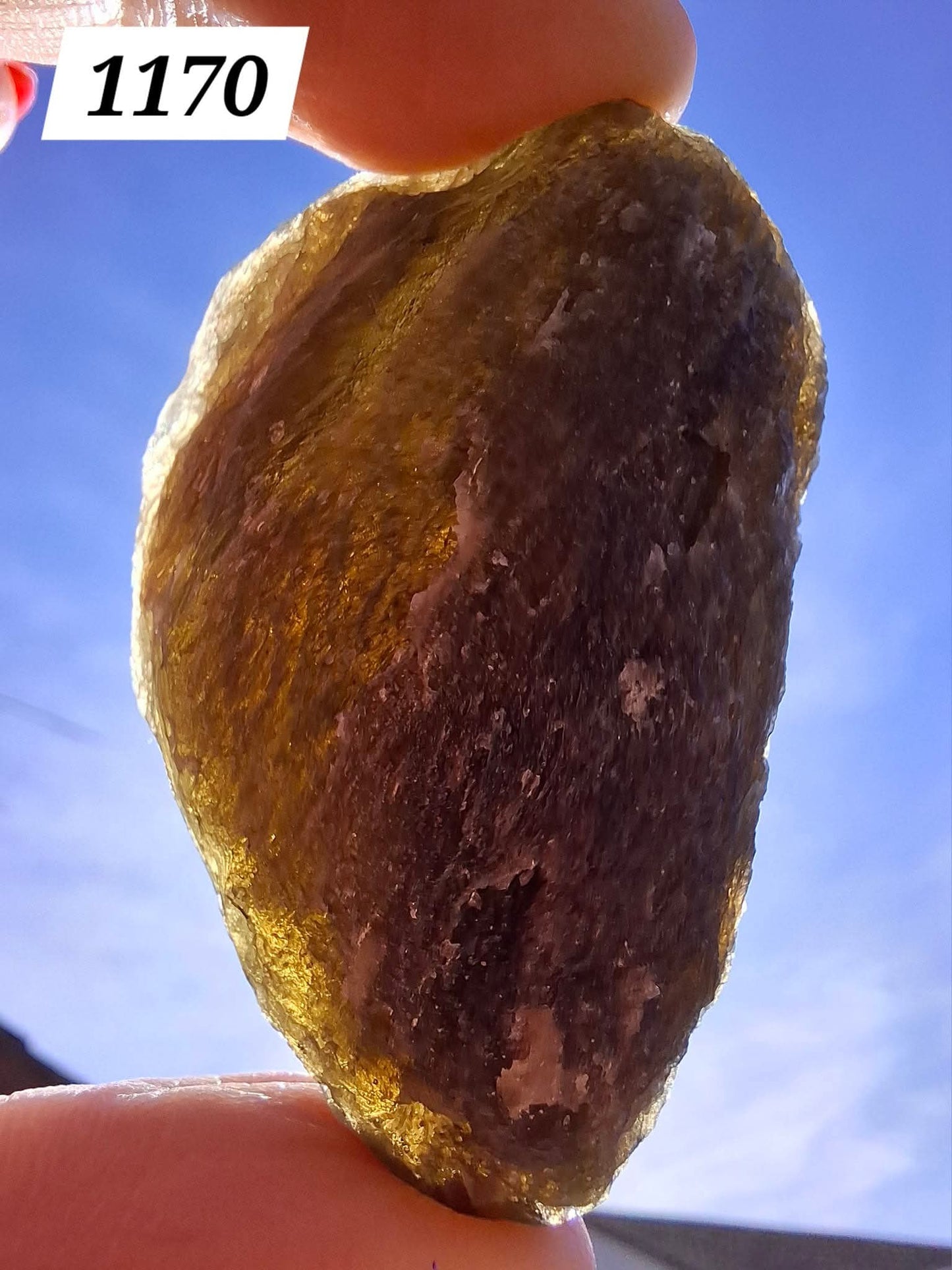 Moldavite Piece, NESMEN HURKA,  26.87g, Tektite (Ref: 1170)