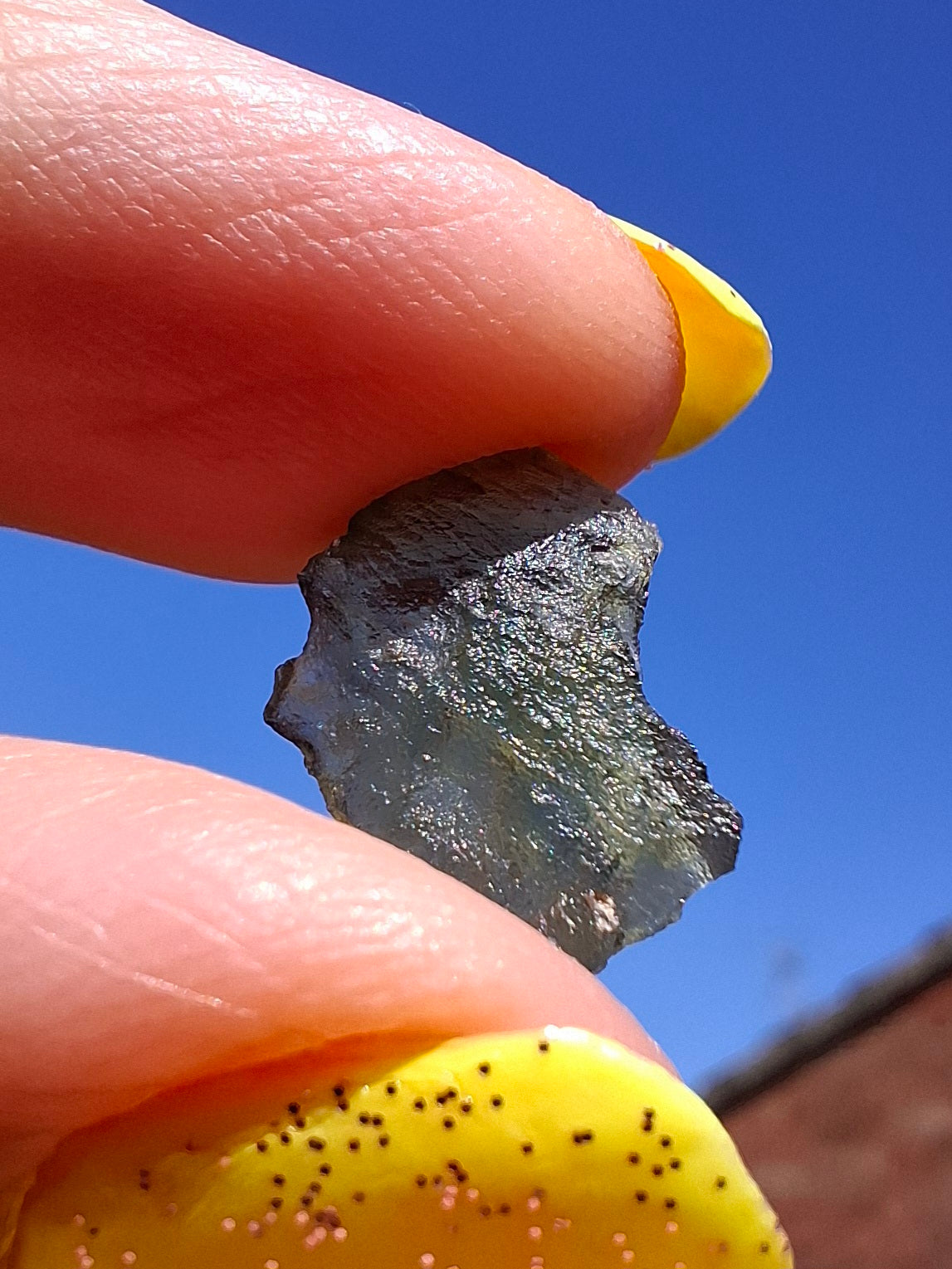 Moldavite Piece, 0.48g, Tektite (Ref: 1480)