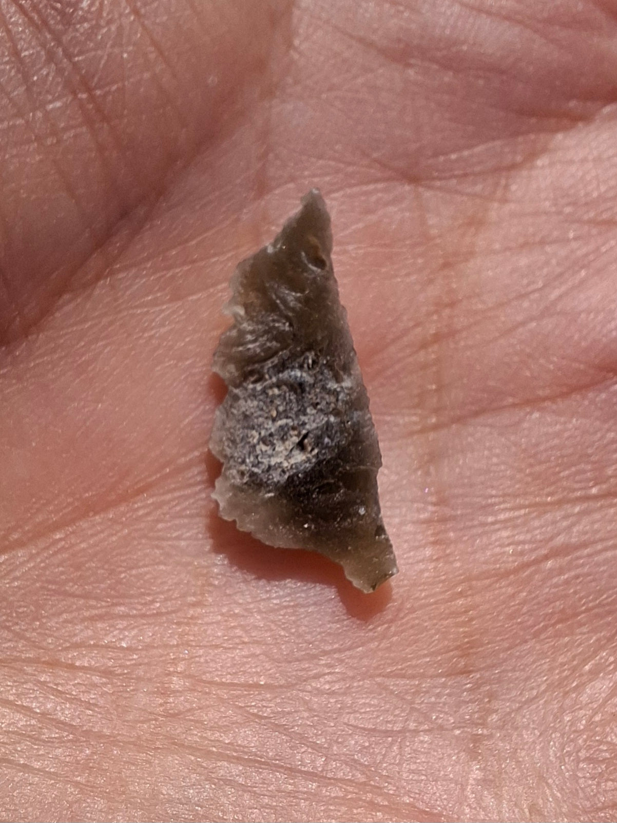 Moldavite Piece, SNOWFLAKE, FROSTED, BRUSNA, Tektite (Ref: 1491)