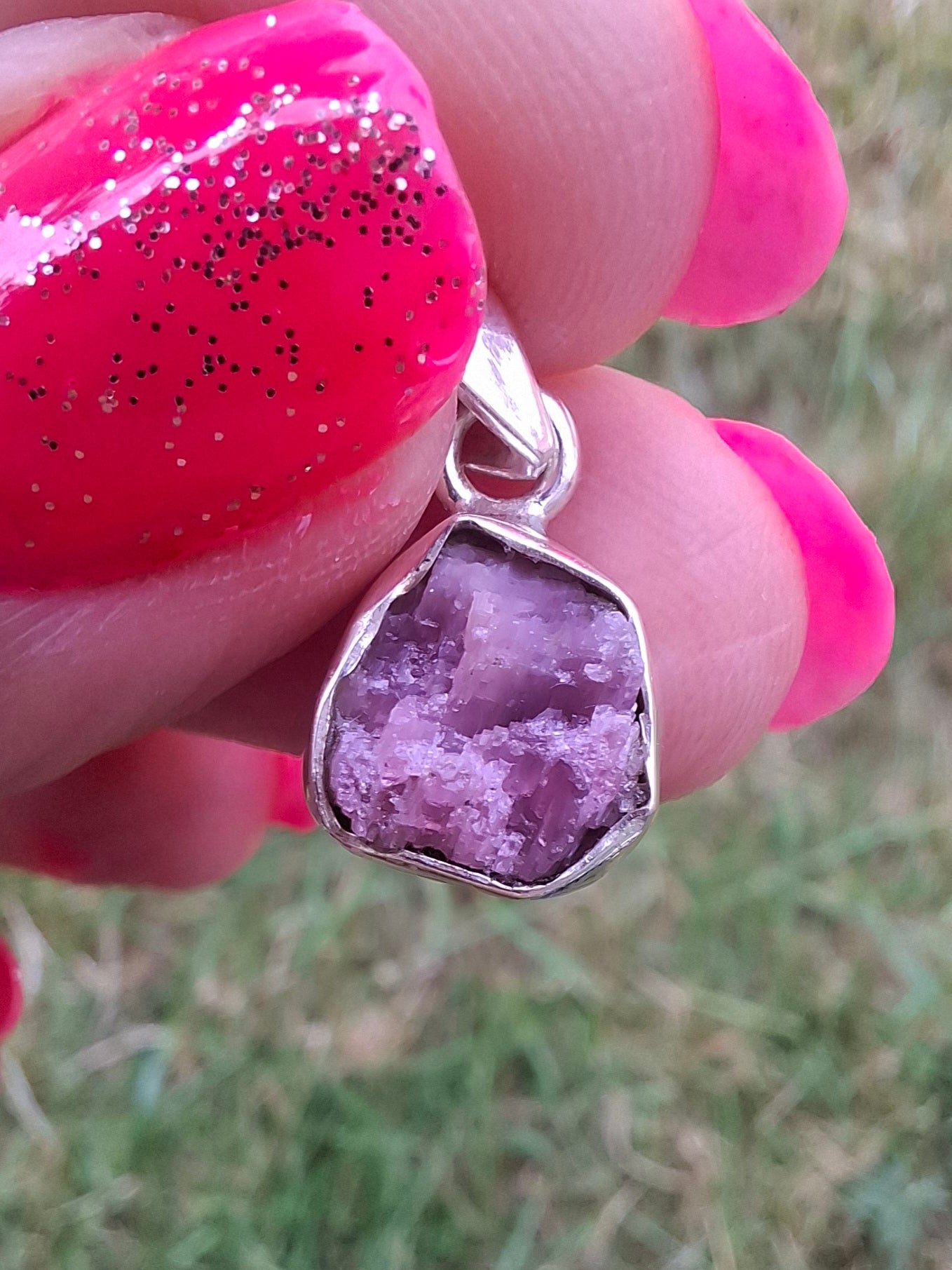 Punk Tourmaline Pendant, 925 Silver, Crystal (Ref: PT9)