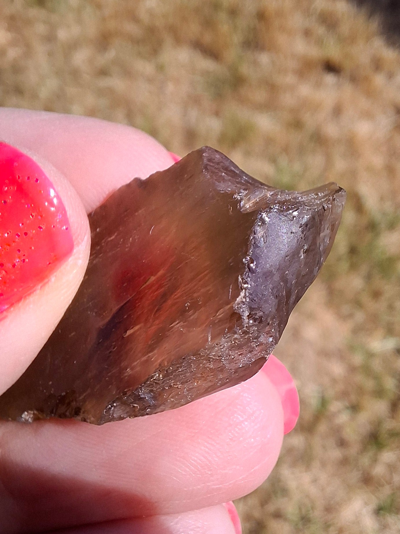 Libyan Desert Glass (darker) Piece, 8.34g, Tektite (Ref: L1370)
