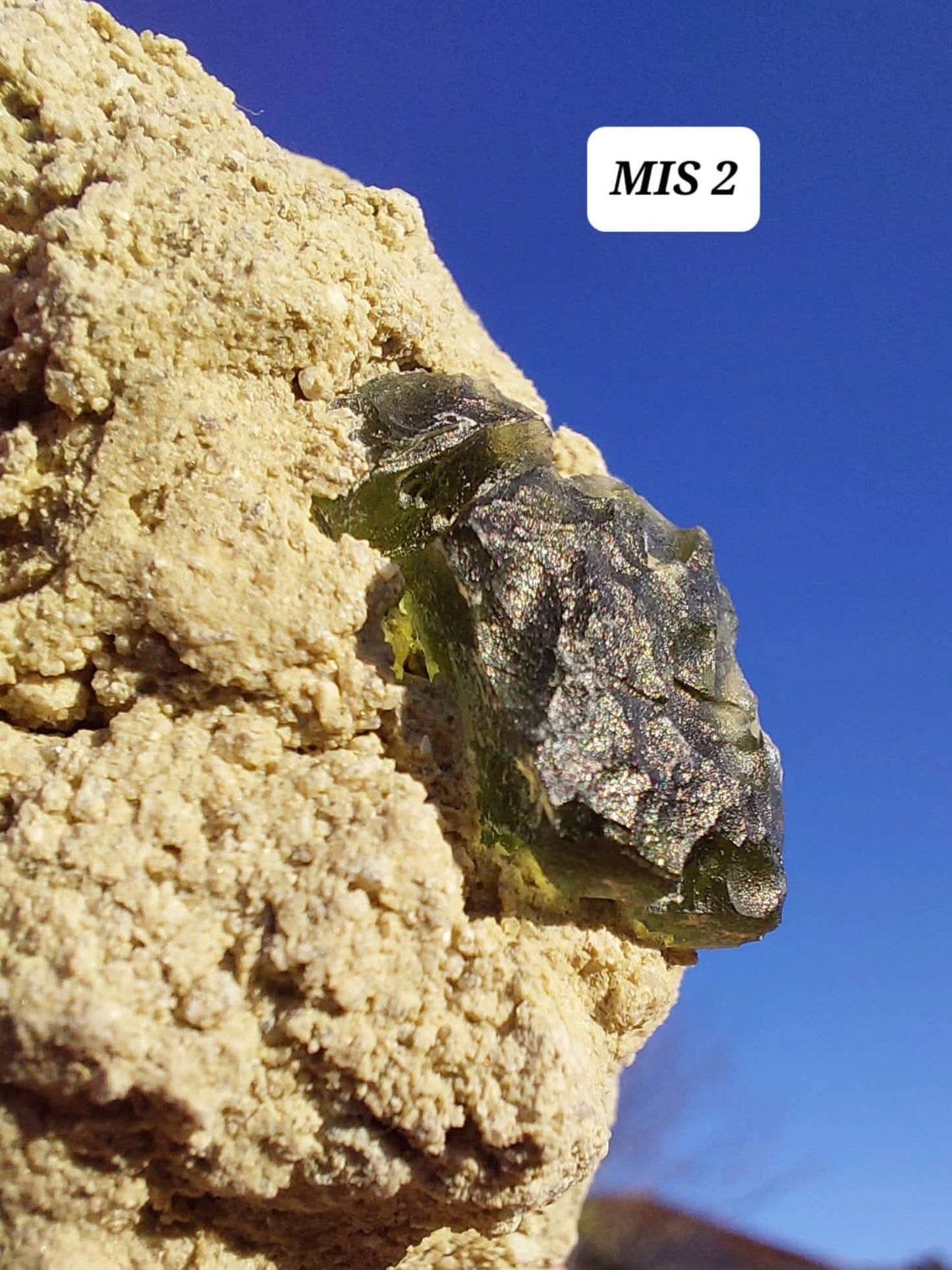 Moldavite In-Situ (in matrix), Besednice, Est 3.5-4g, Tektite (Ref: MIS2)