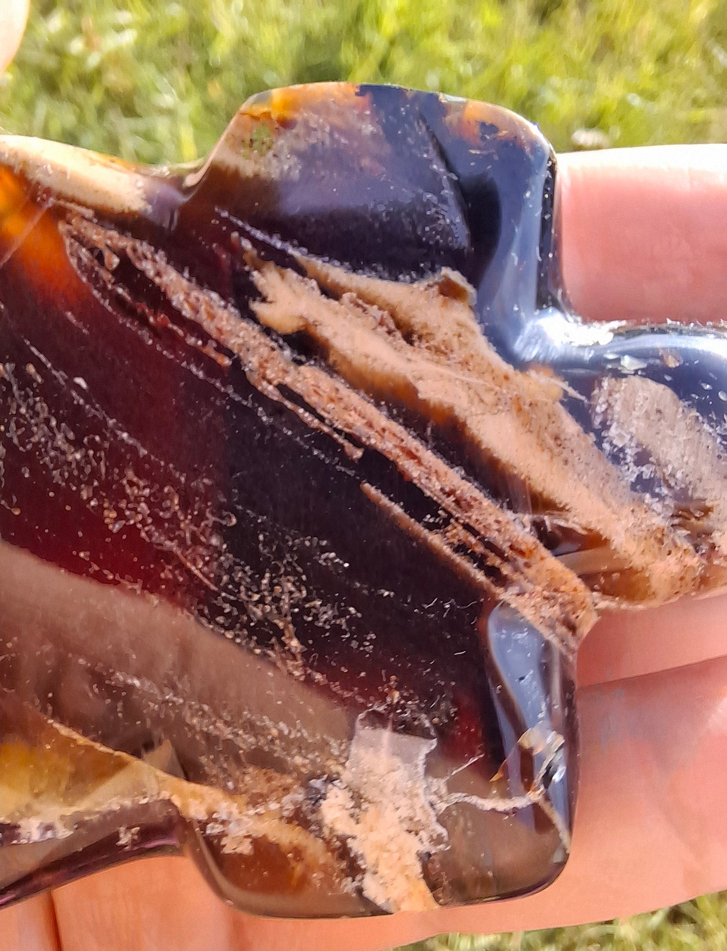 Red Amber Turtle, 50.00g, Carving, Fossil (Ref: TT6)