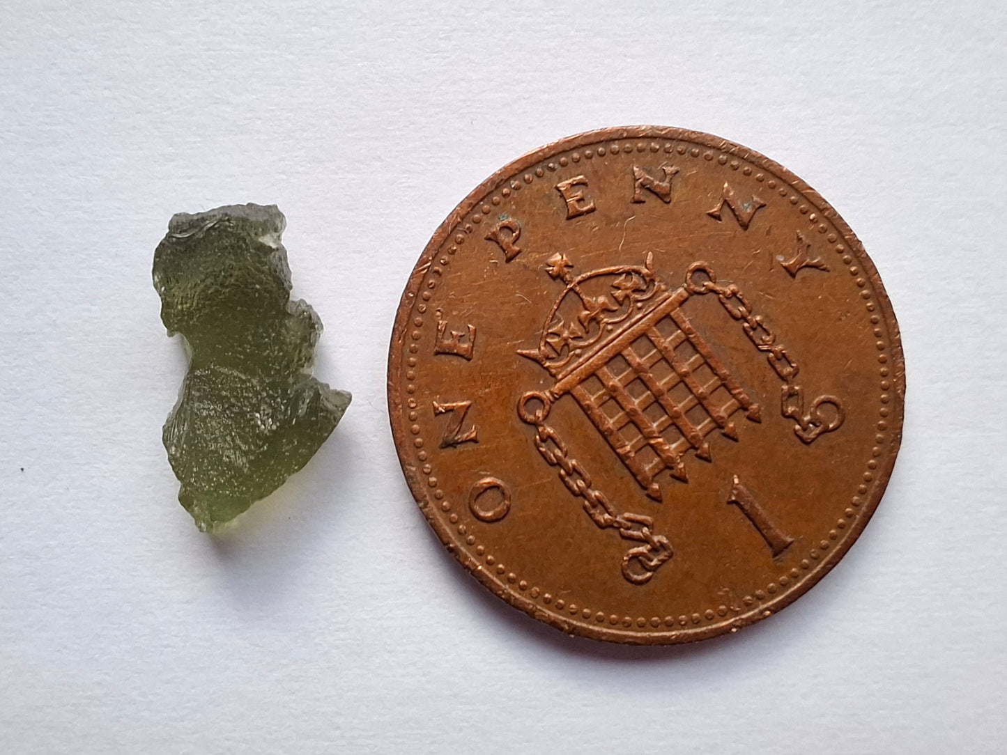 Moldavite small Piece, 0.39g, Tektite (Ref: 1431)