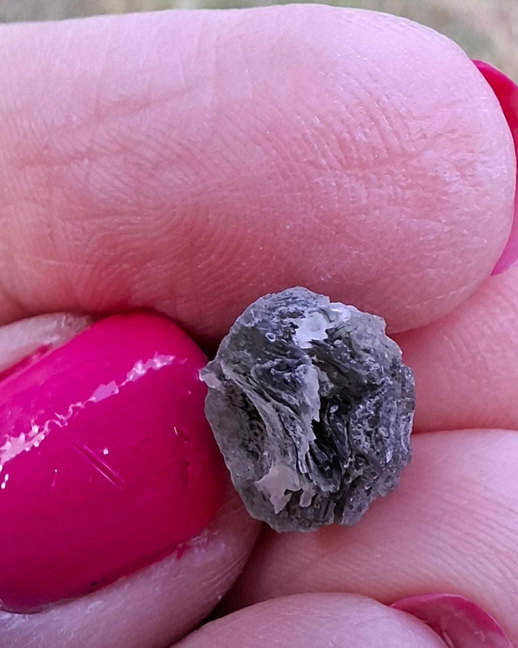 Moldavite Piece, SNOWFLAKE, FROSTED, BRUSNA, Tektite (Ref: 1492)
