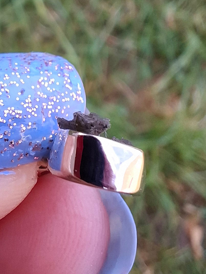 Moldavite Pendant, 925 Silver, Tektite (Ref: P47)