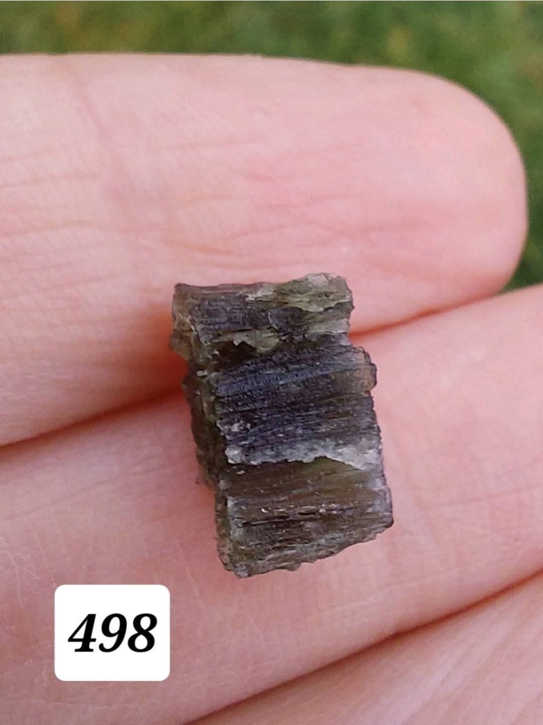 Moldavite Piece, 0.87g, Tektite (Ref: 498)