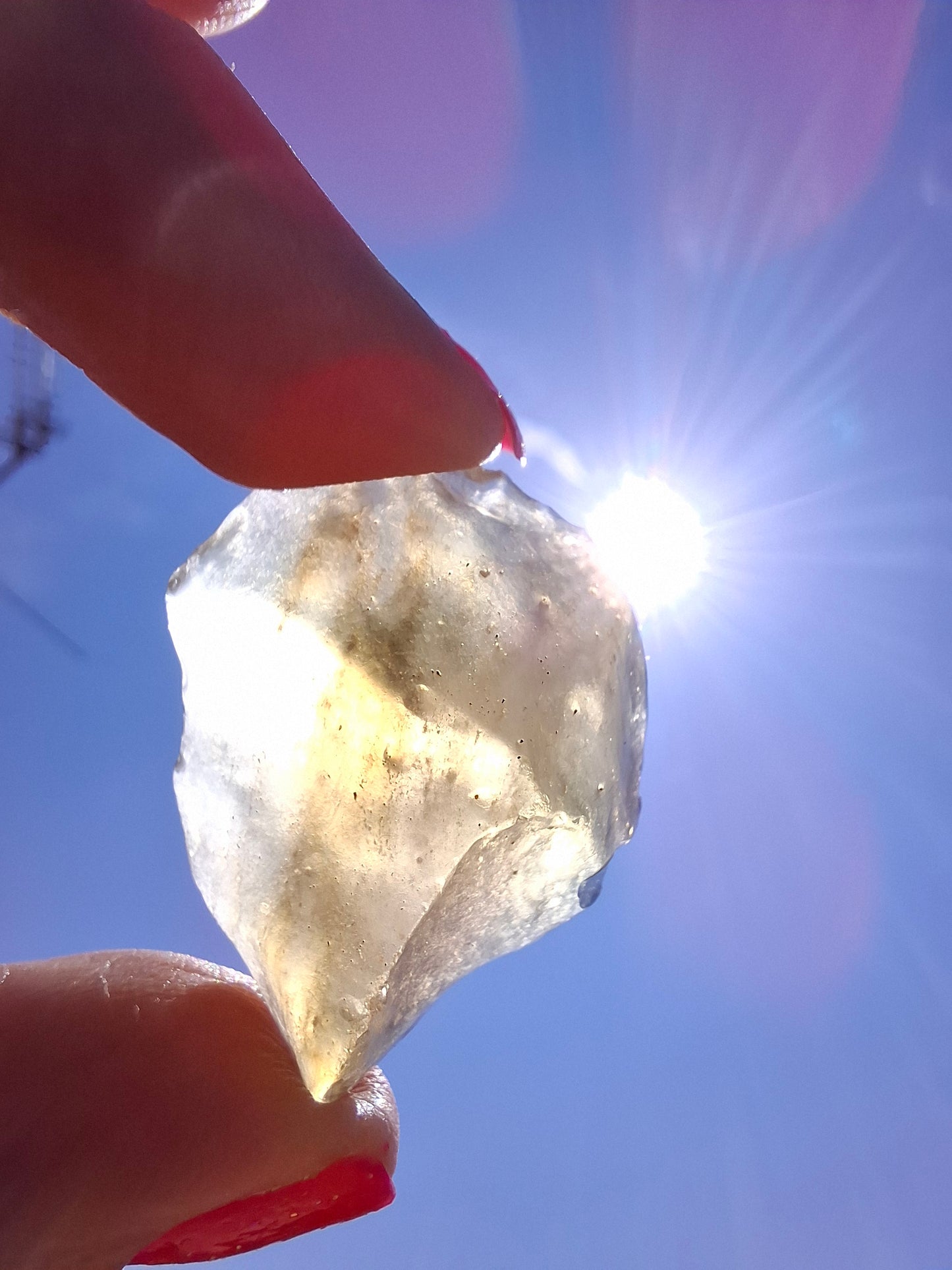 Libyan Desert Glass (darker) Piece, 12.00g, Tektite (Ref: L1377)