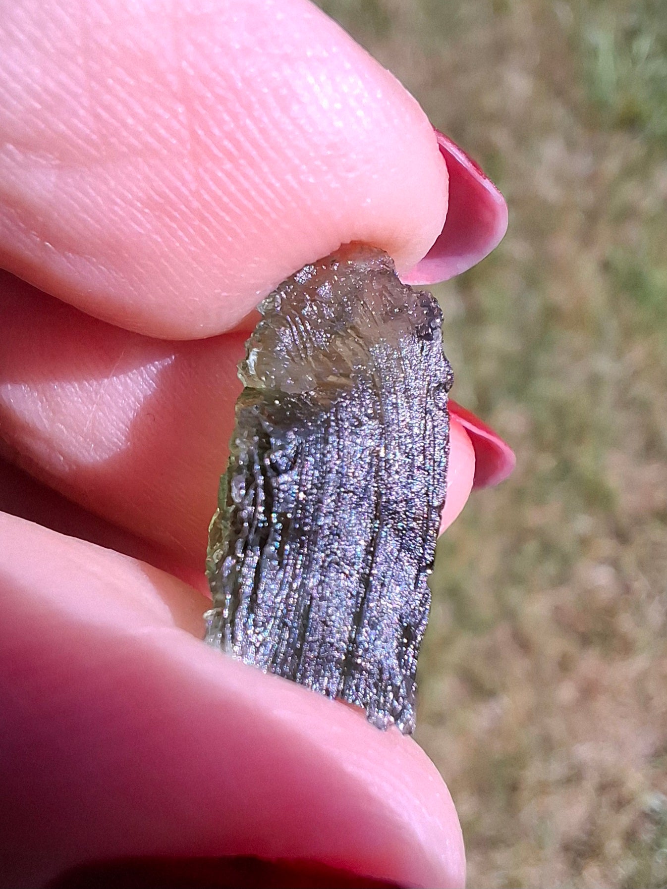 Moldavite Piece, 1.55g, Tektite (Ref: 1469)