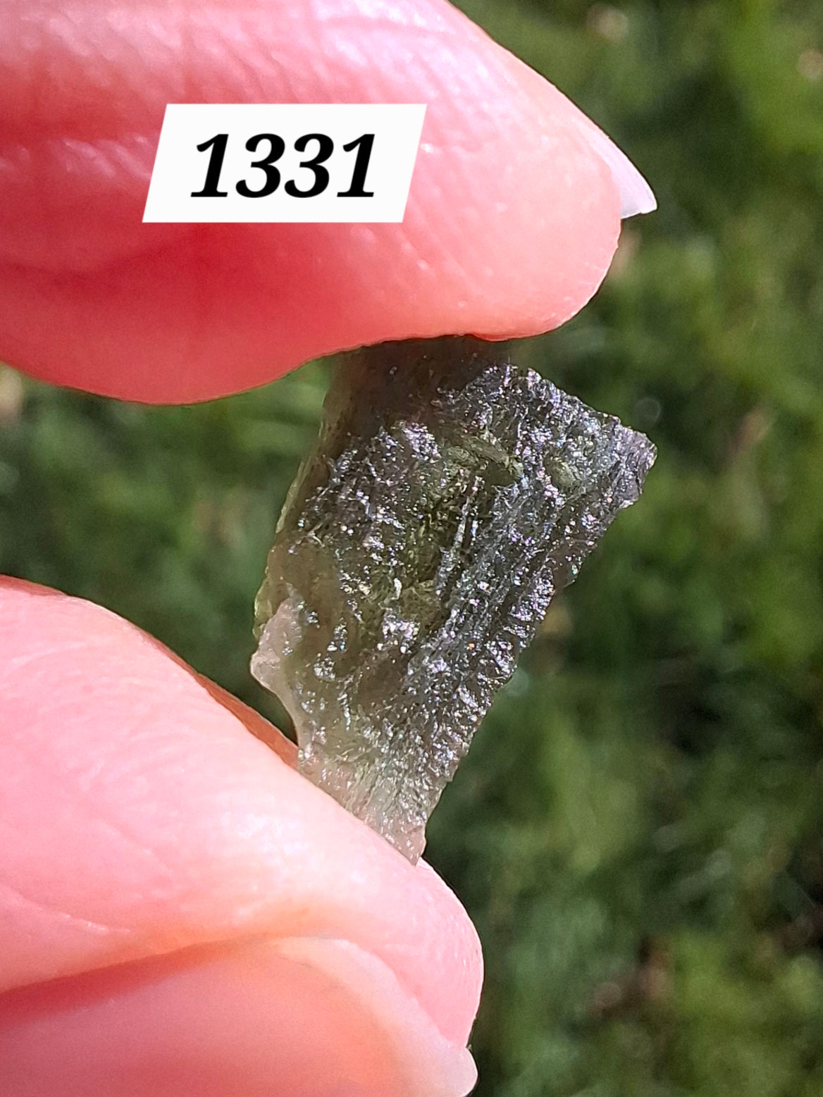 Moldavite Piece, 0.73g, Tektite (Ref: 1331)