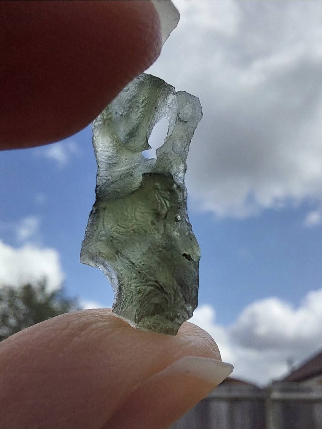 Moldavite Piece, 1.10g, Tektite (Ref: E158)