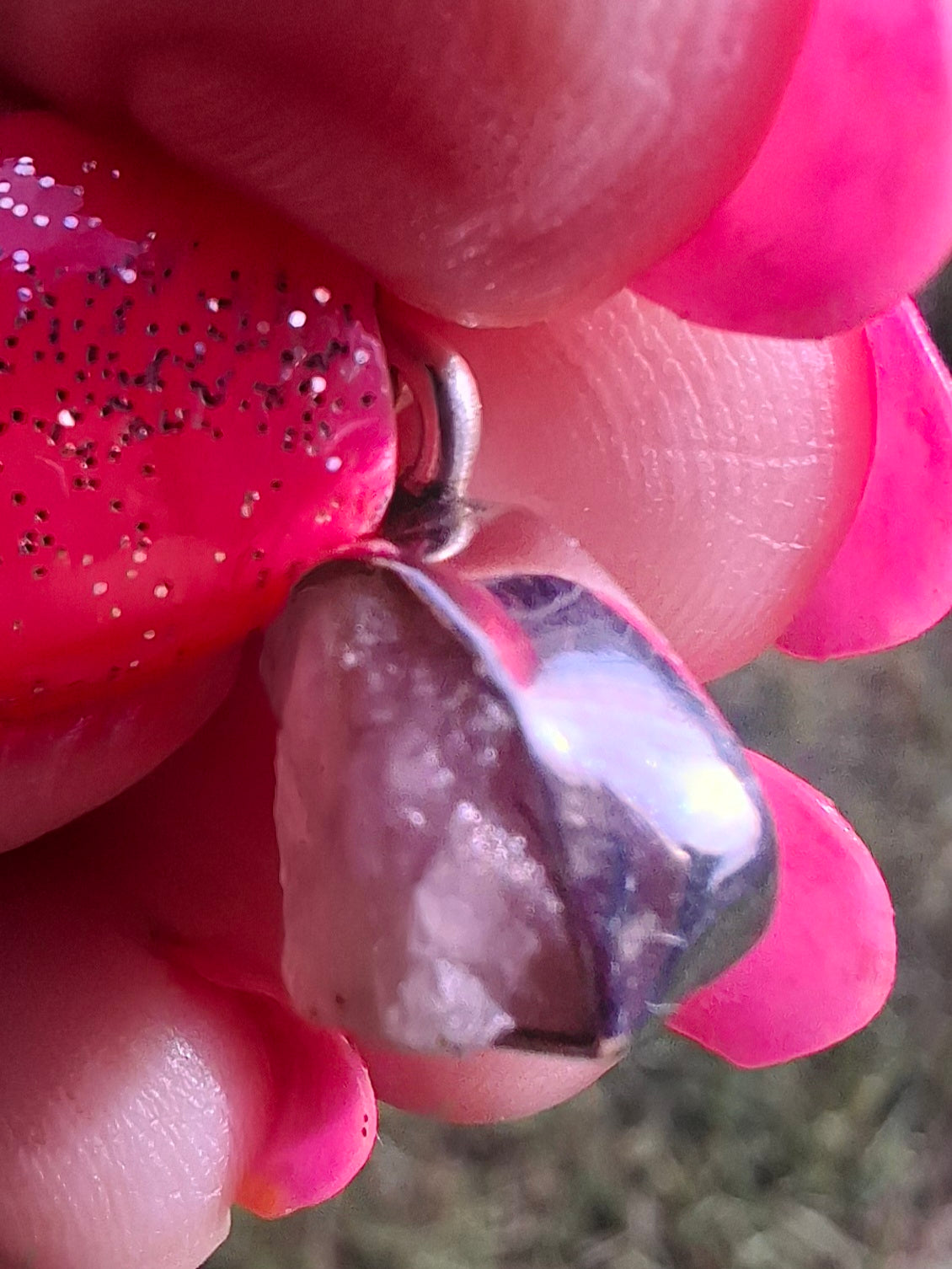 Pink Tourmaline Pendant, 925 Silver, Crystal (Ref: PT72)