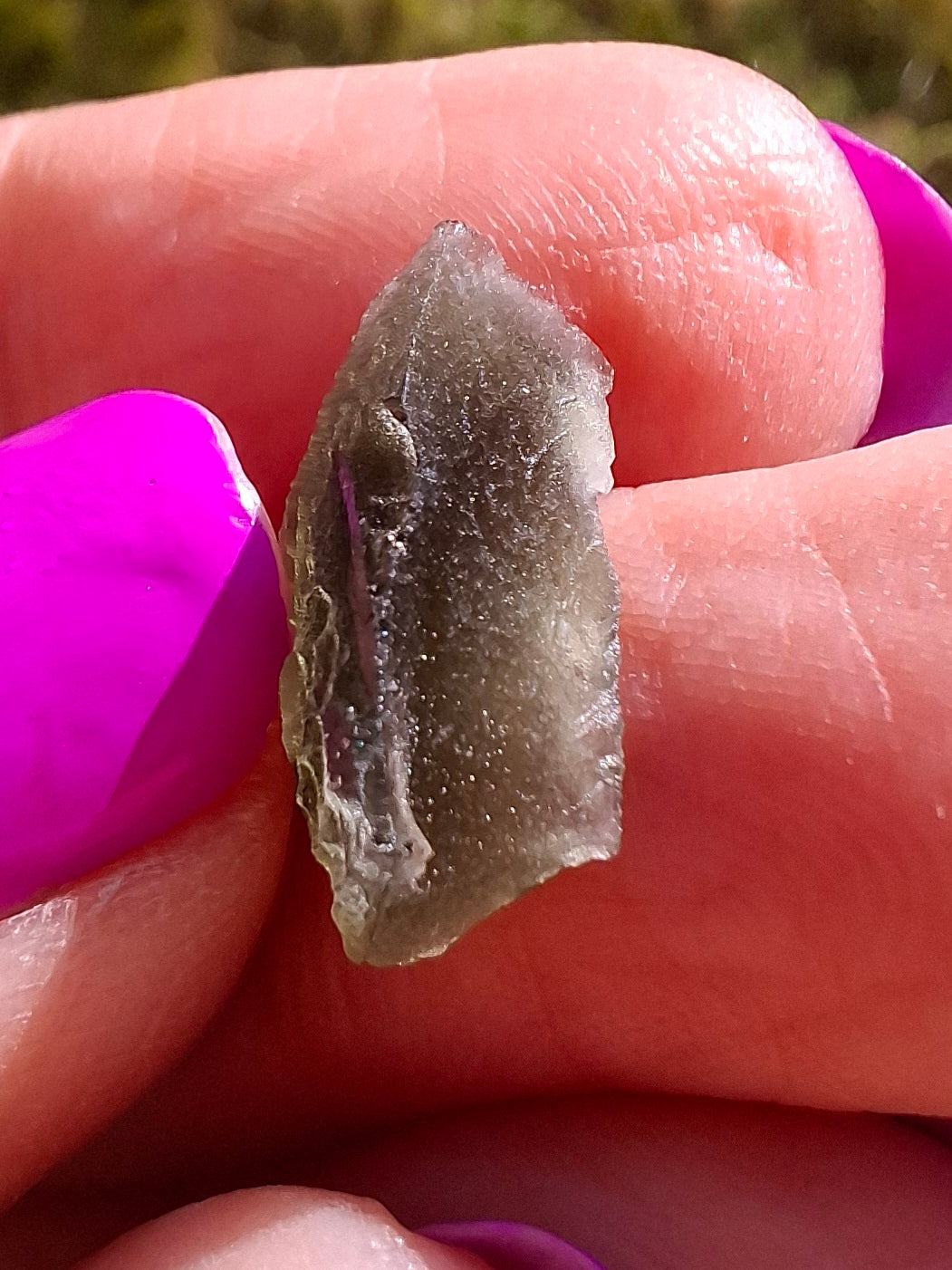 Moldavite Piece, 0.79g, Tektite (Ref: 1441)