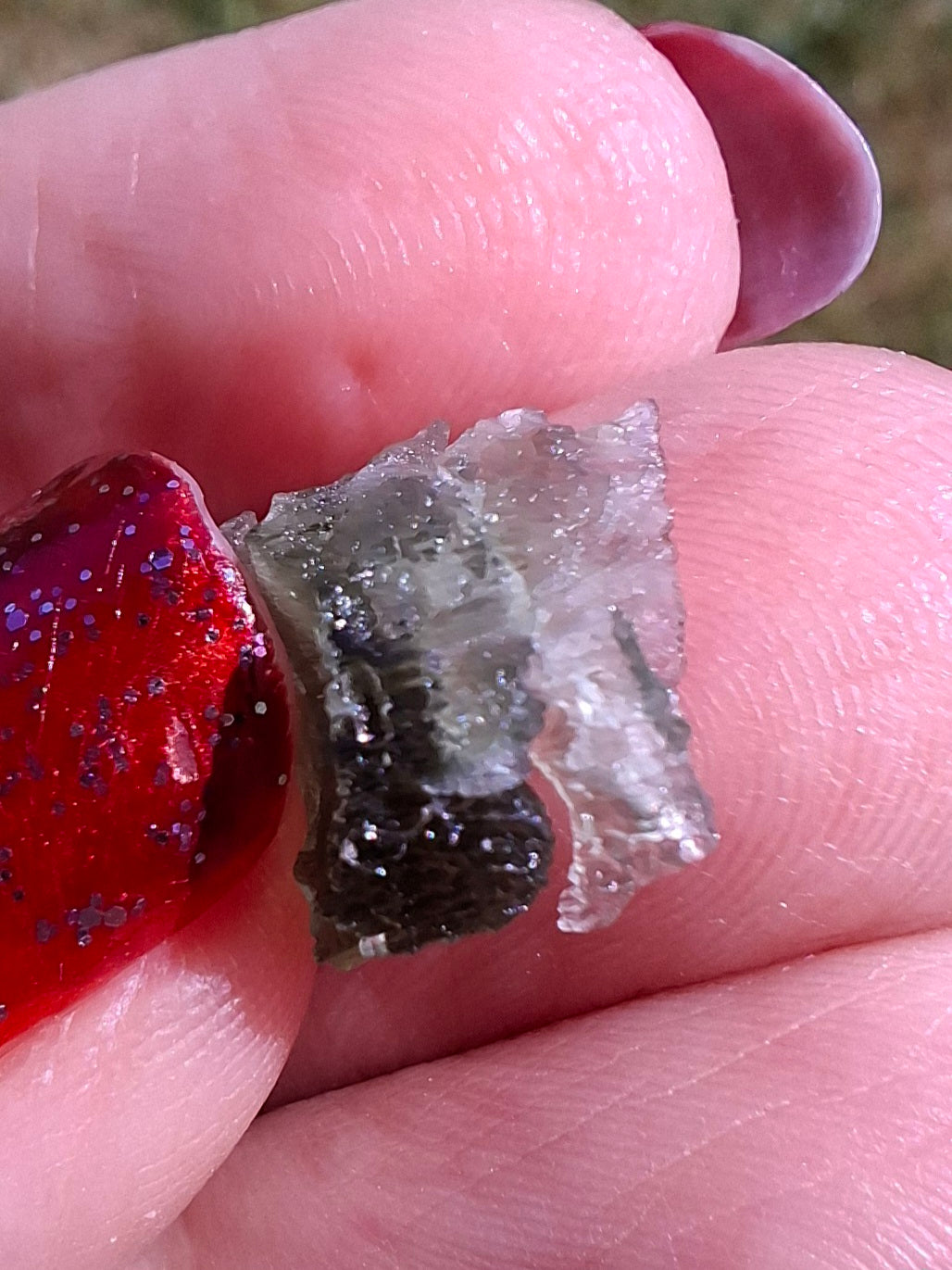 Moldavite Piece, 0.60g, Tektite (Ref: 1473)