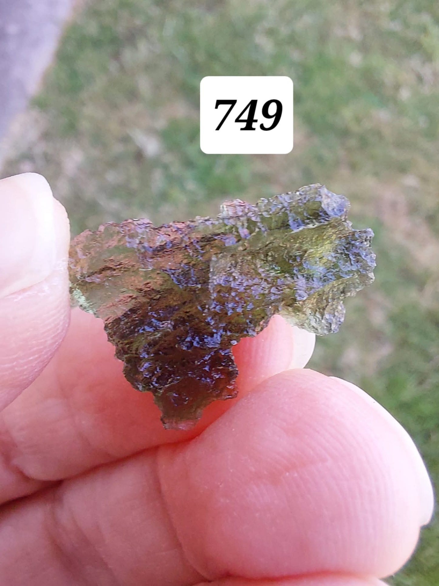 Moldavite Piece, BESEDNICE SKOLA, 1.55g, Tektite (Ref: 749)