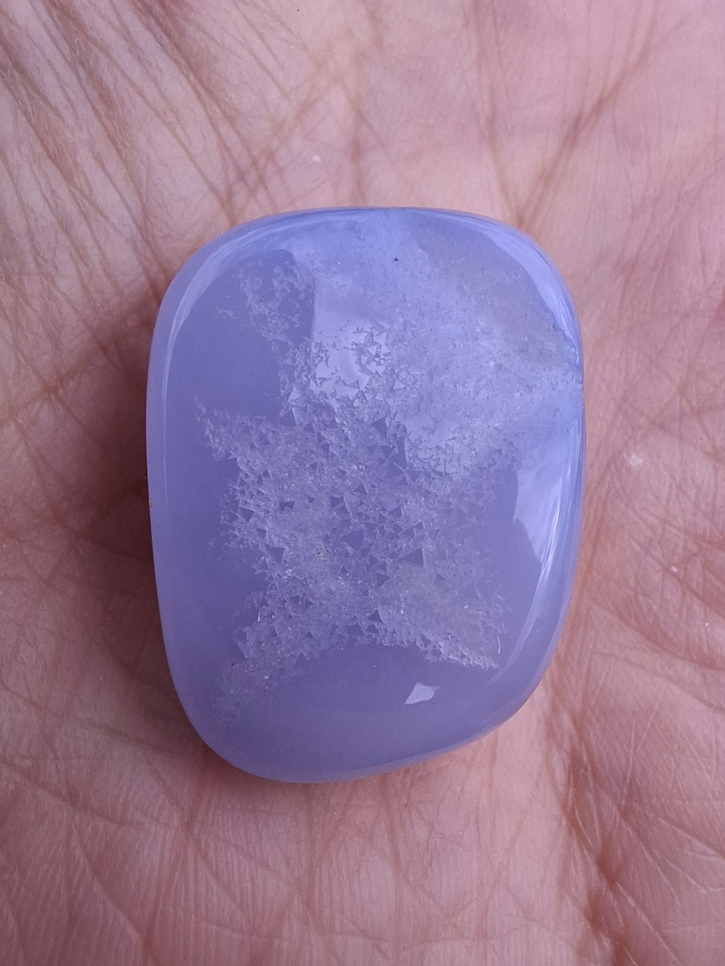 Blue Lace Agate, Tumble Stone, Crystal (Ref: T137)
