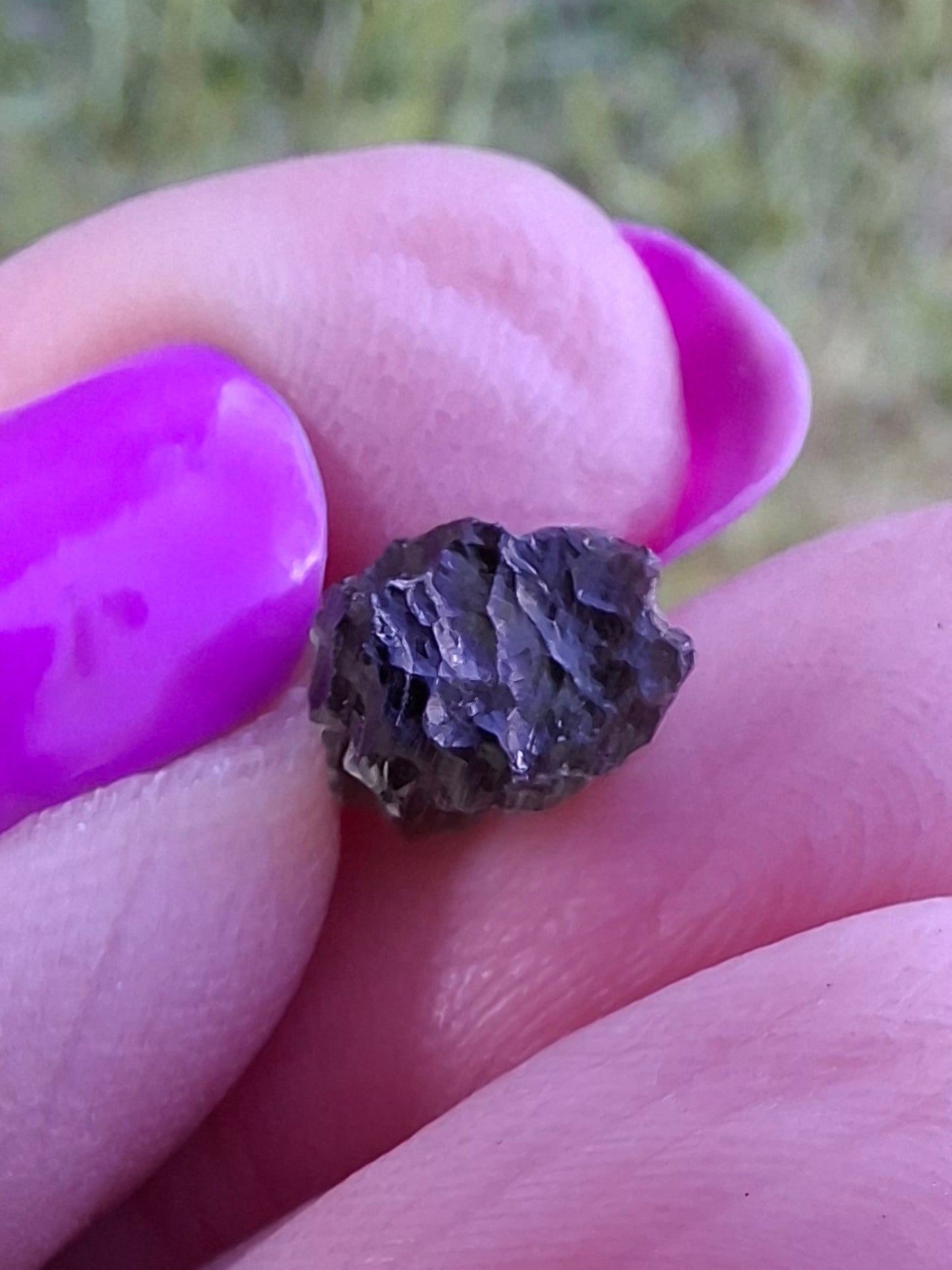 Moldavite small Piece, 0.40g, Tektite (Ref: 1458)