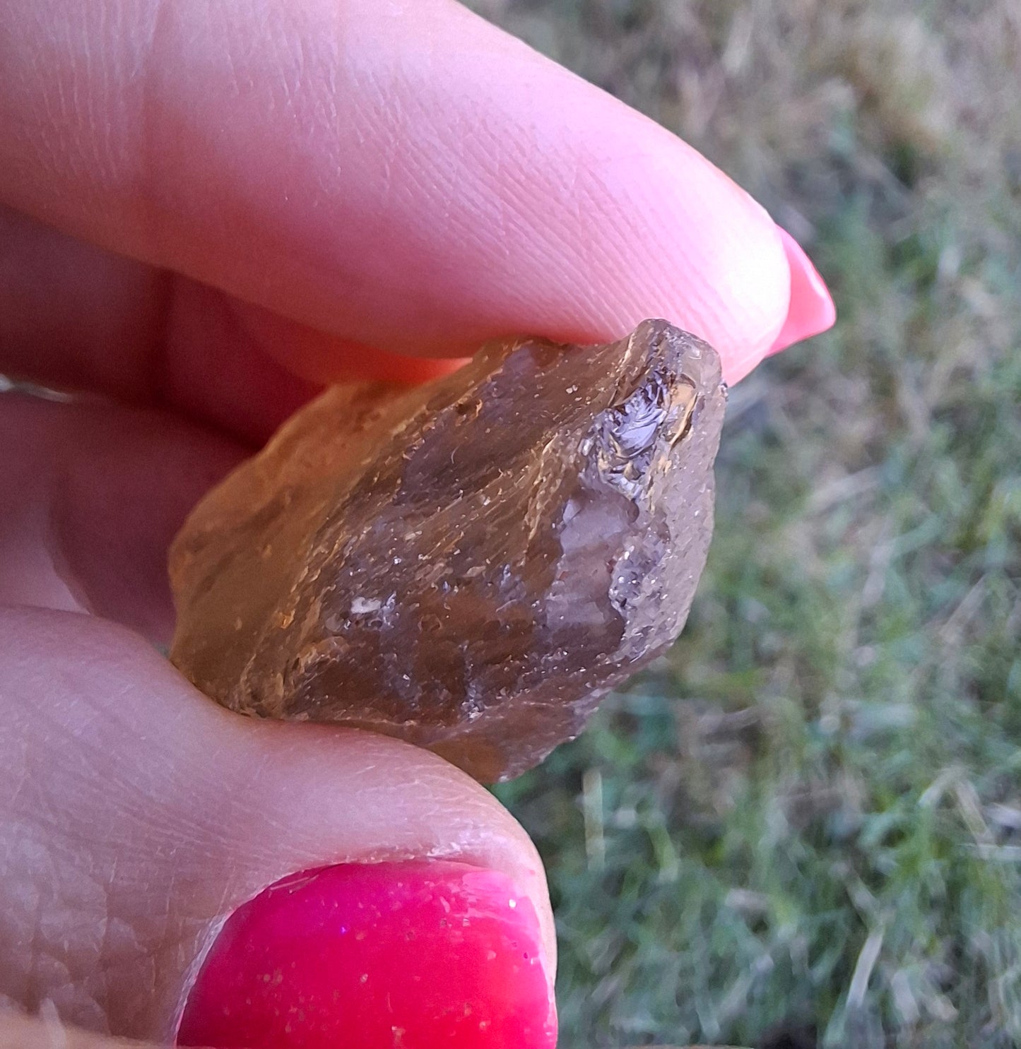 Libyan Desert Glass (darker) Piece, 11.69g, Tektite (Ref: L1366)