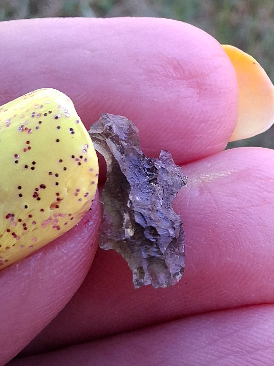 Moldavite small Piece, 0.34g, Tektite (Ref: 1476)