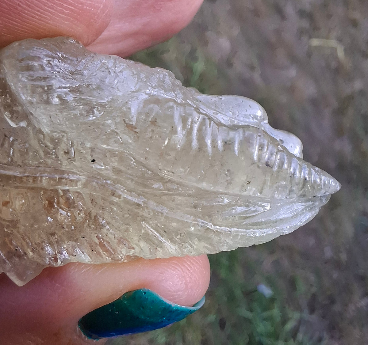 Libyan Desert Glass DRAGON HEAD carving, 22.42g, Tektite (Ref: Dragon 2)