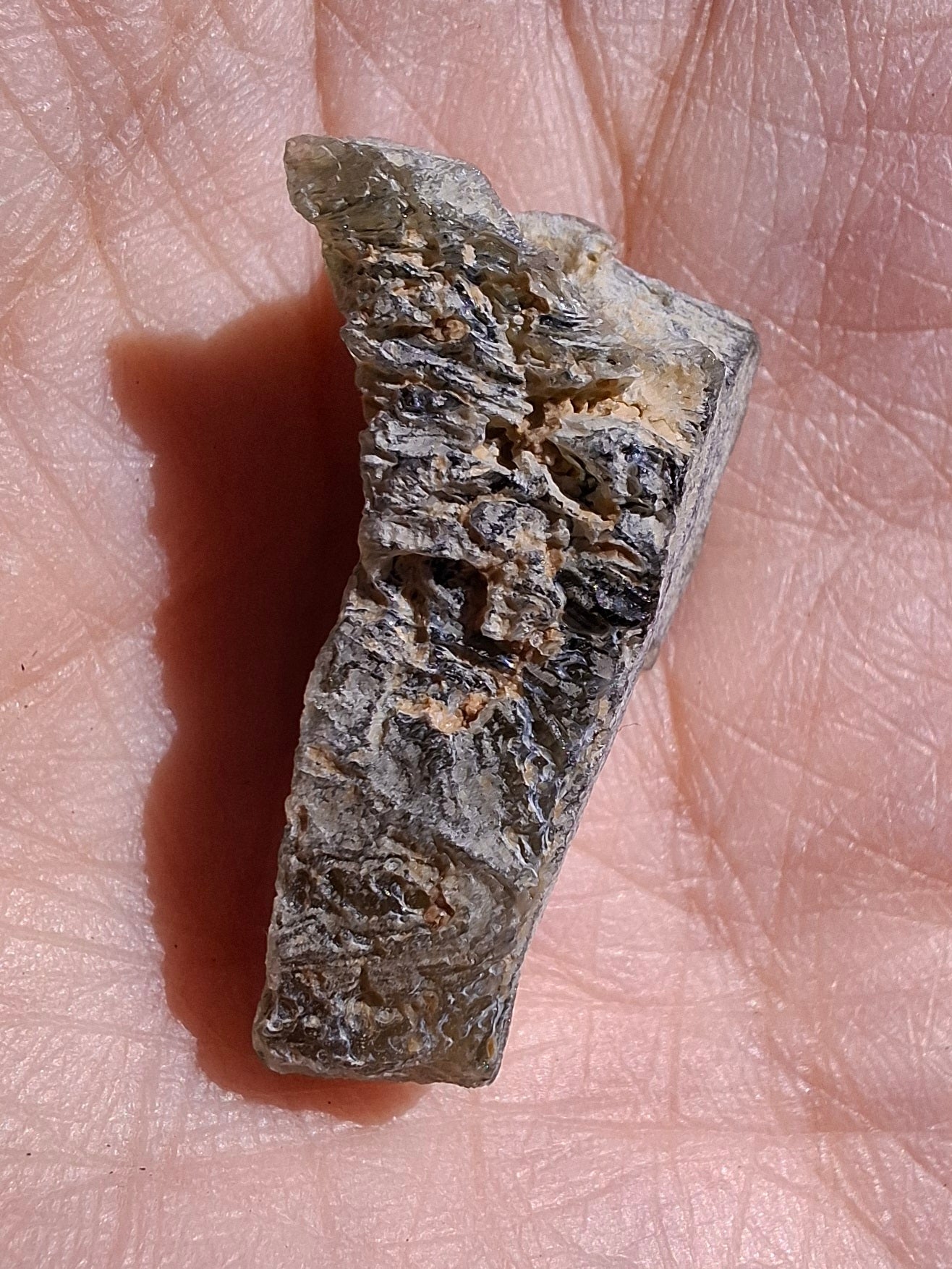 Moldavite Piece, SNOWFLAKE, FROSTED, BARTOCHOV, 3.47g, Tektite (Ref: 1364)