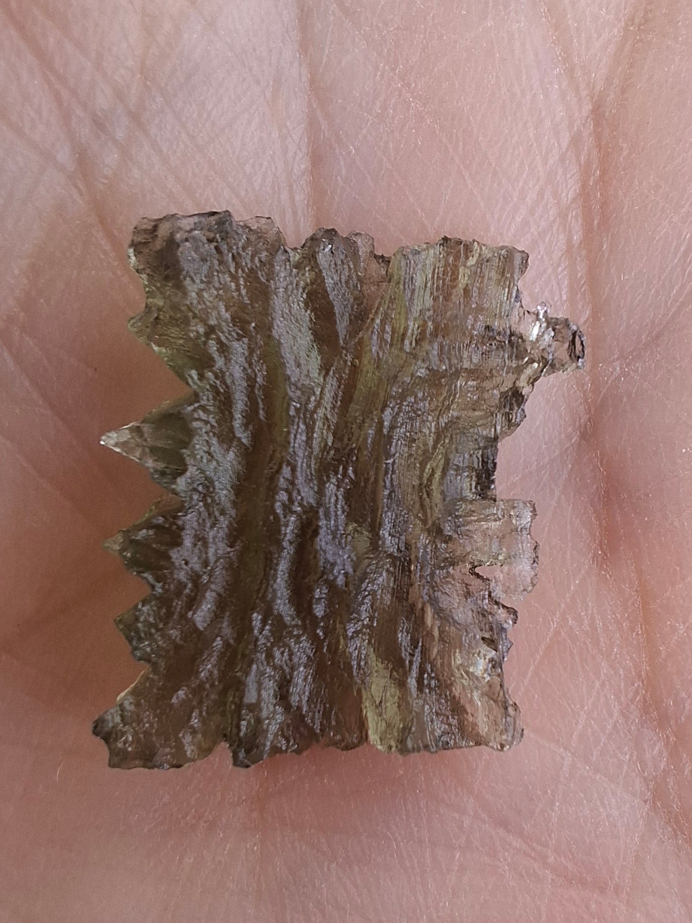 Moldavite Piece, JEZKOVNA BESEDNICE, 1.52g, Tektite (Ref: 1287)