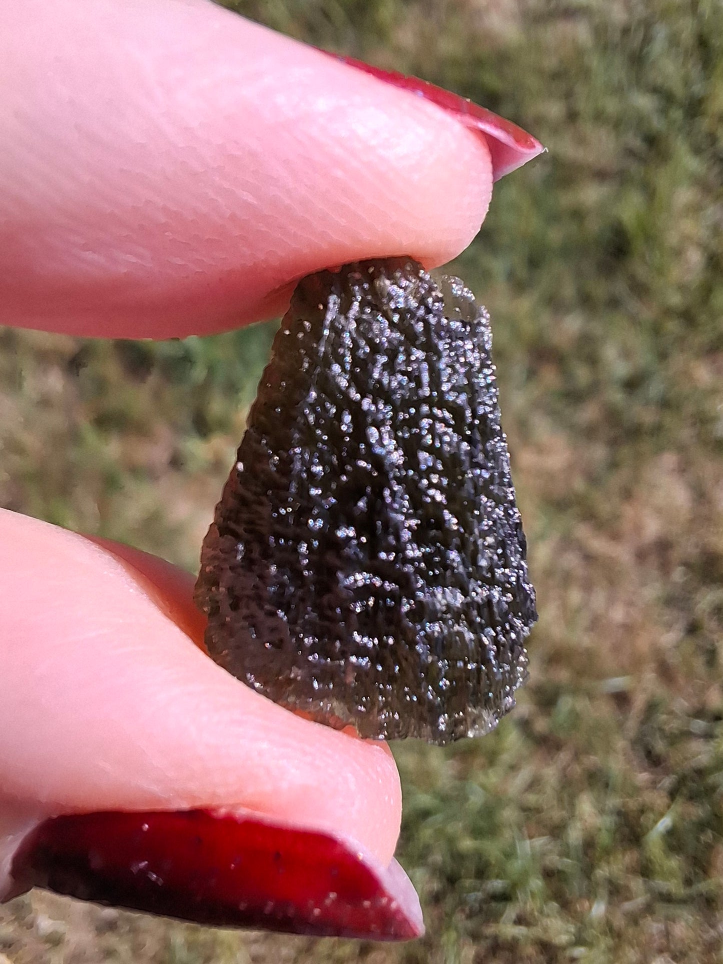 Moldavite Piece, 2.38g, Tektite (Ref: 1466)