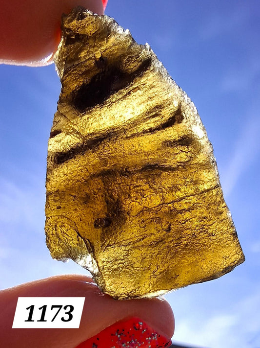 Moldavite Piece, JAKULE, 11.71g, Tektite (Ref: 1173)