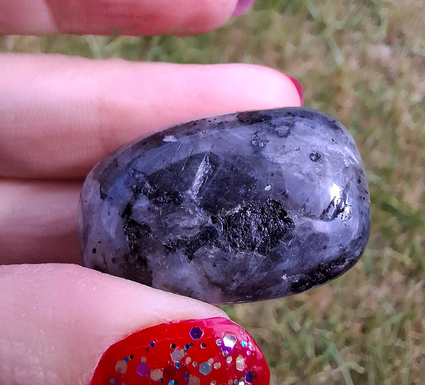 Larvikite, Tumble Stone, Crystal (Ref: T124)