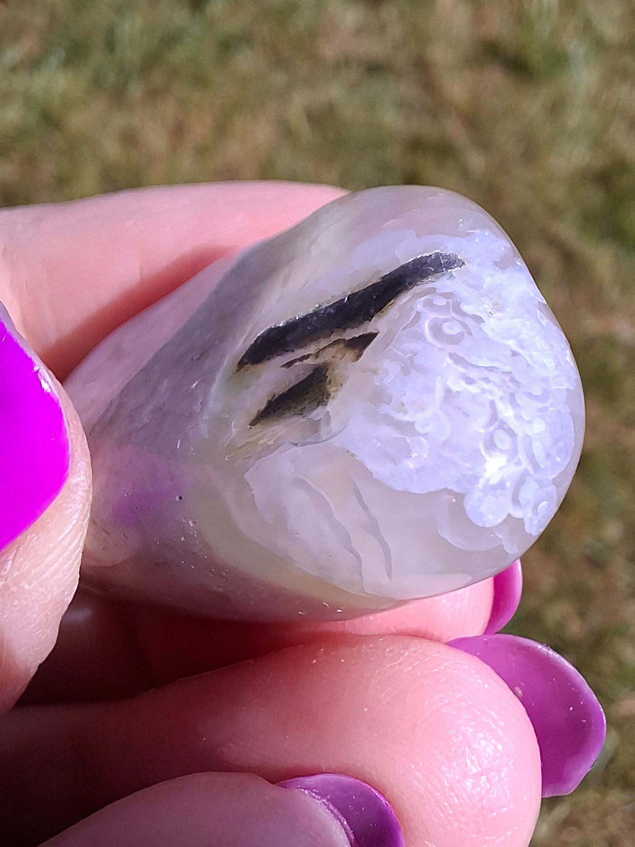Flower Agate, Tumble Stone, Crystal (Ref: T77)