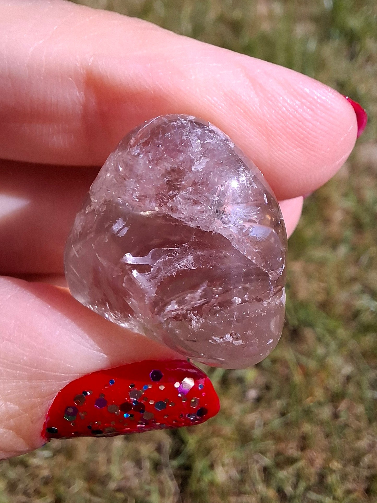Smoky Quartz, Tumble Stone, Crystal (Ref: T109)