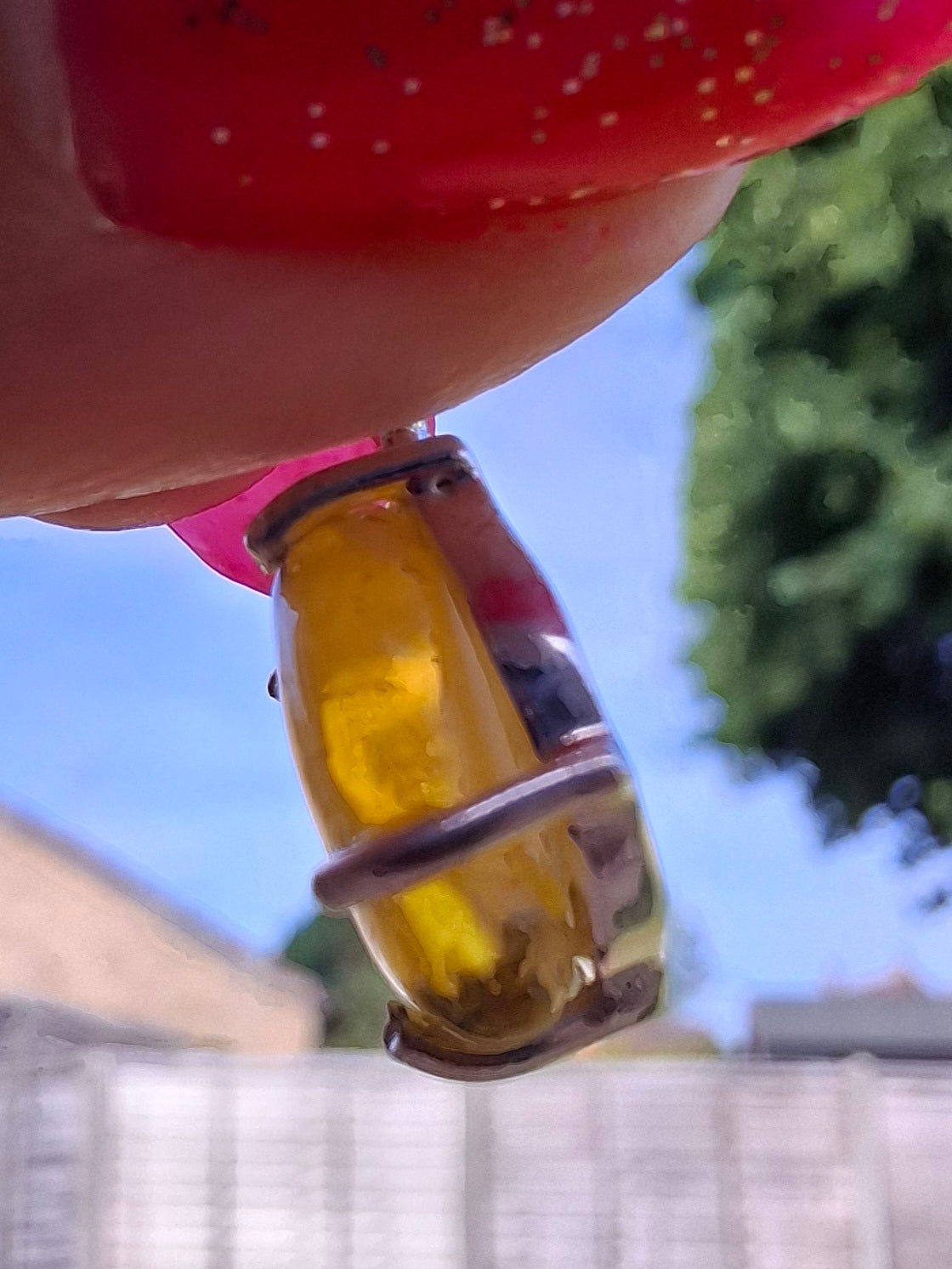 Baltic Amber Pendant, 925 Silver, Fossil (Ref: AP20)