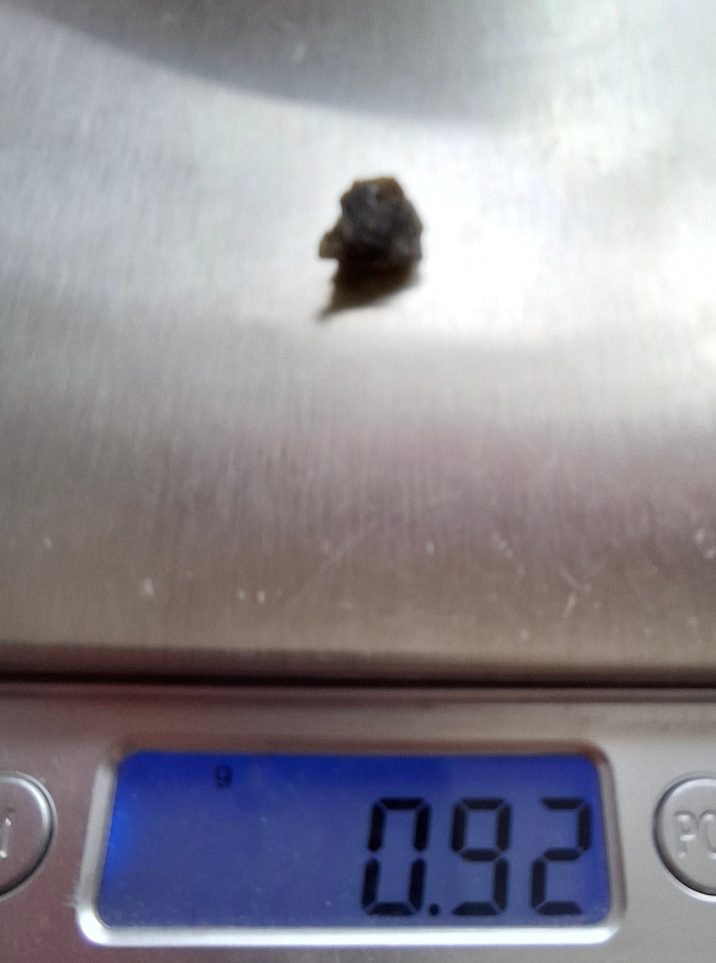 DRILLED Moldavite Piece, 0.92g, Tektite (Ref: D8)