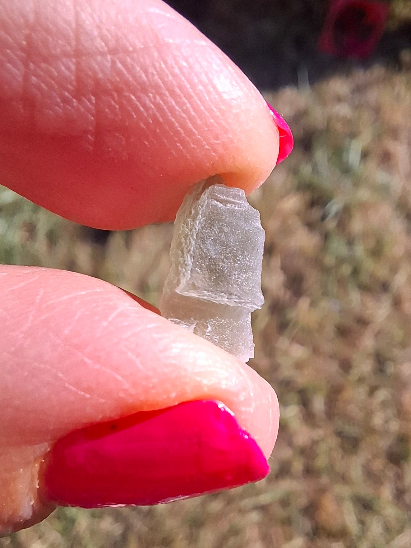 Moldavite Piece, SNOWFLAKE, FROSTED, BRUSNA, 0.32g, Tektite (Ref: 1505)