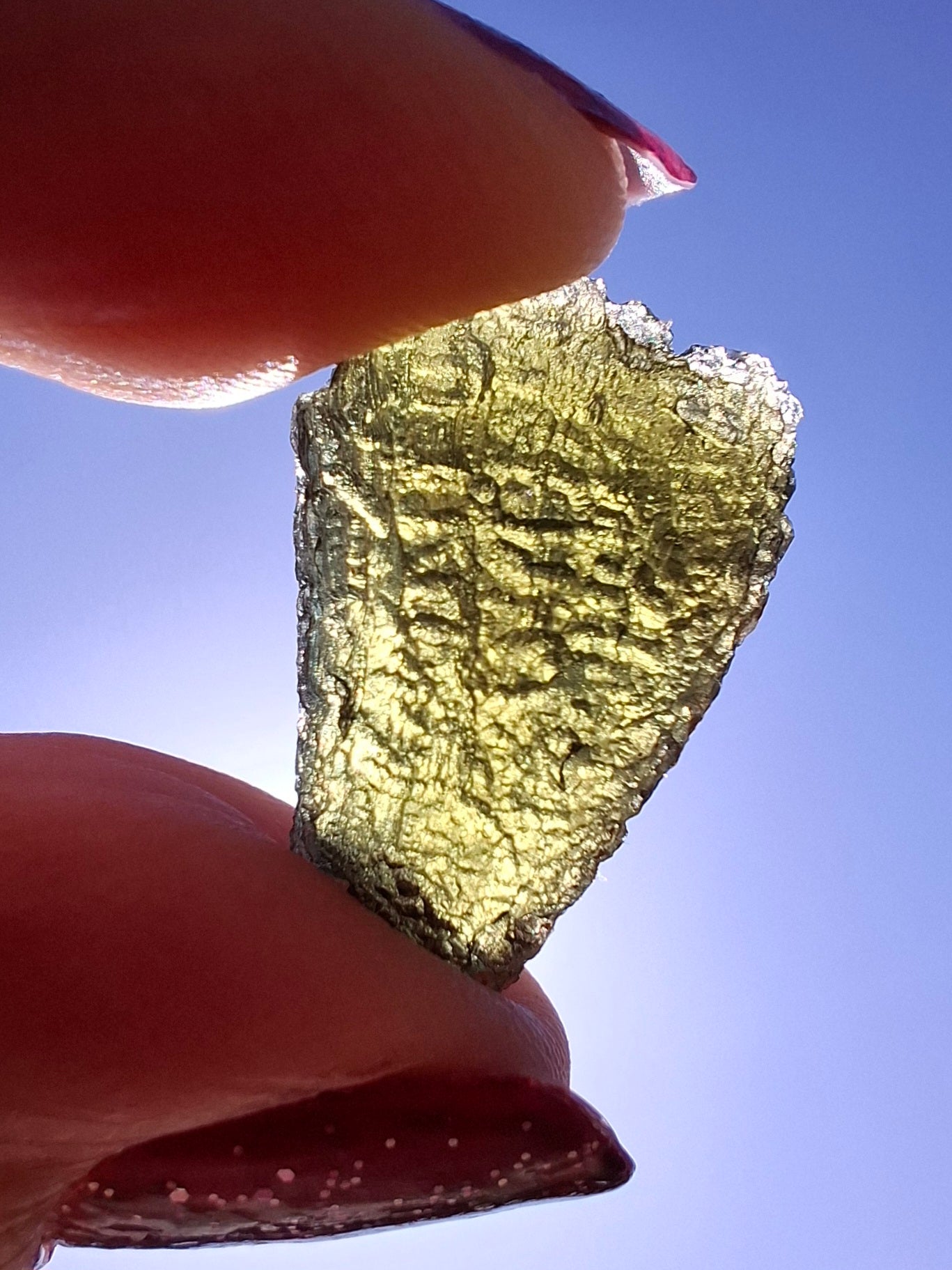 Moldavite Piece, 2.38g, Tektite (Ref: 1466)
