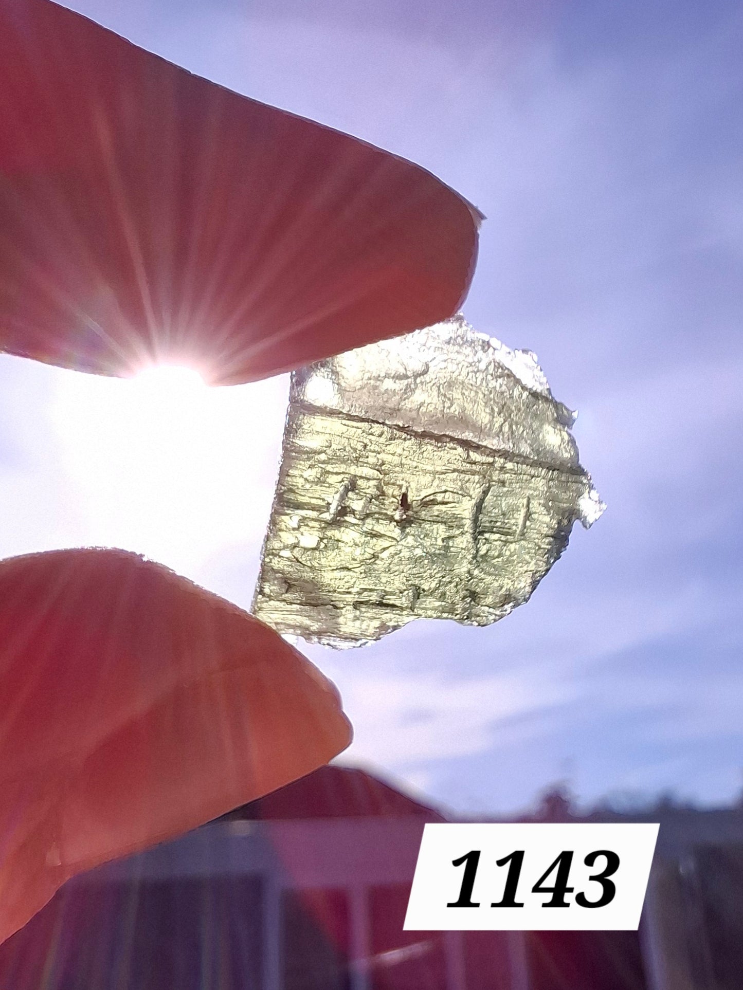 Moldavite Piece, 1.50g, Tektite (Ref: 1343)