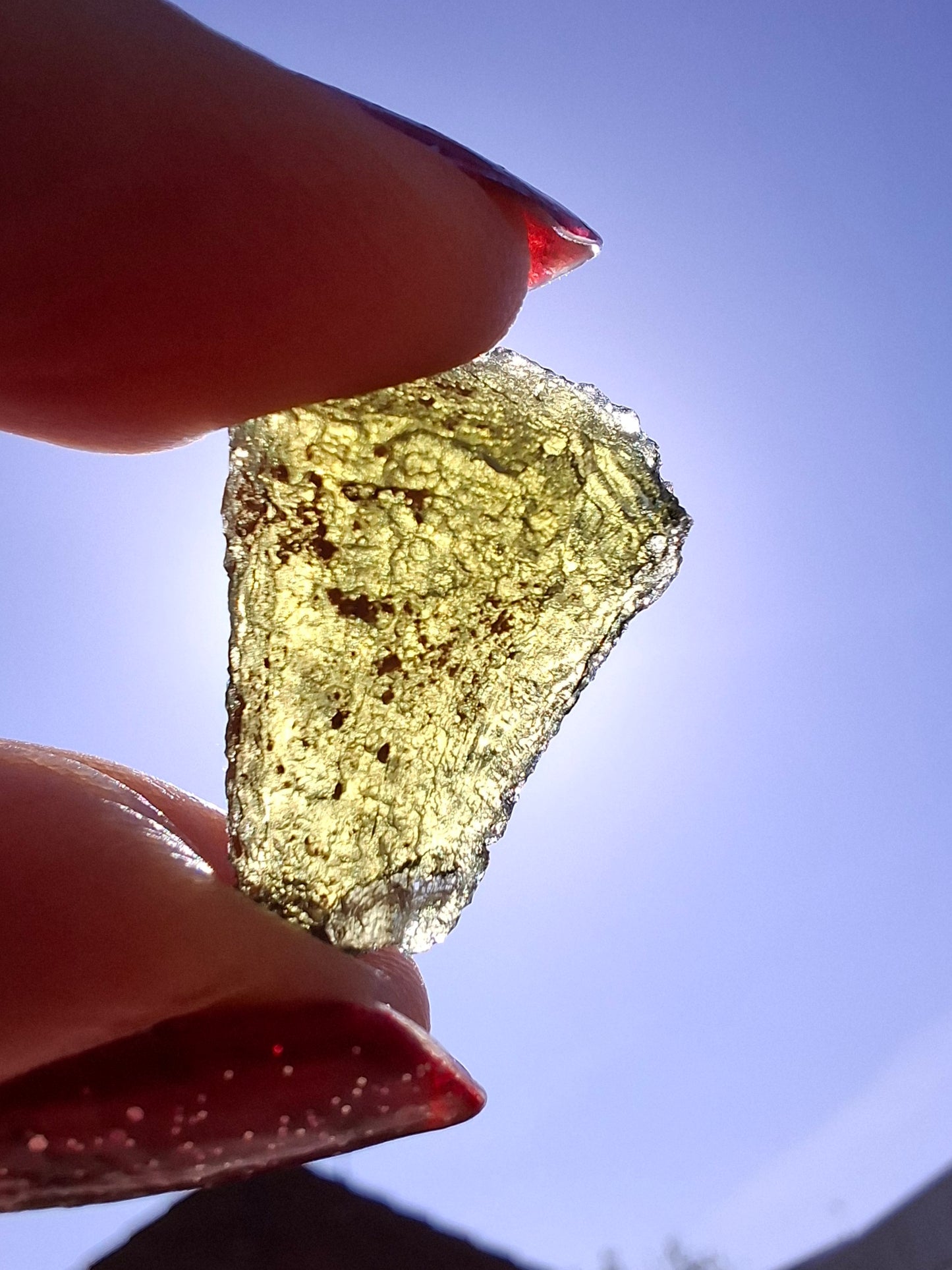 Moldavite Piece, 2.38g, Tektite (Ref: 1466)