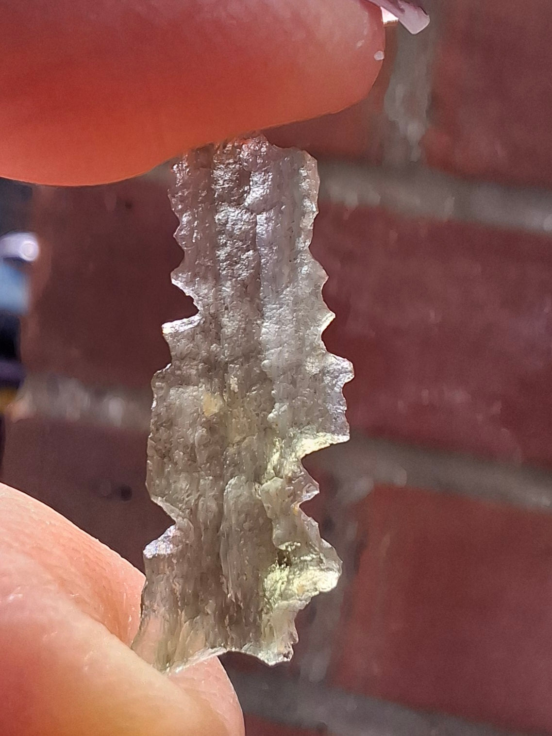 Moldavite Piece, 0.33g, Tektite (Ref: 1488)