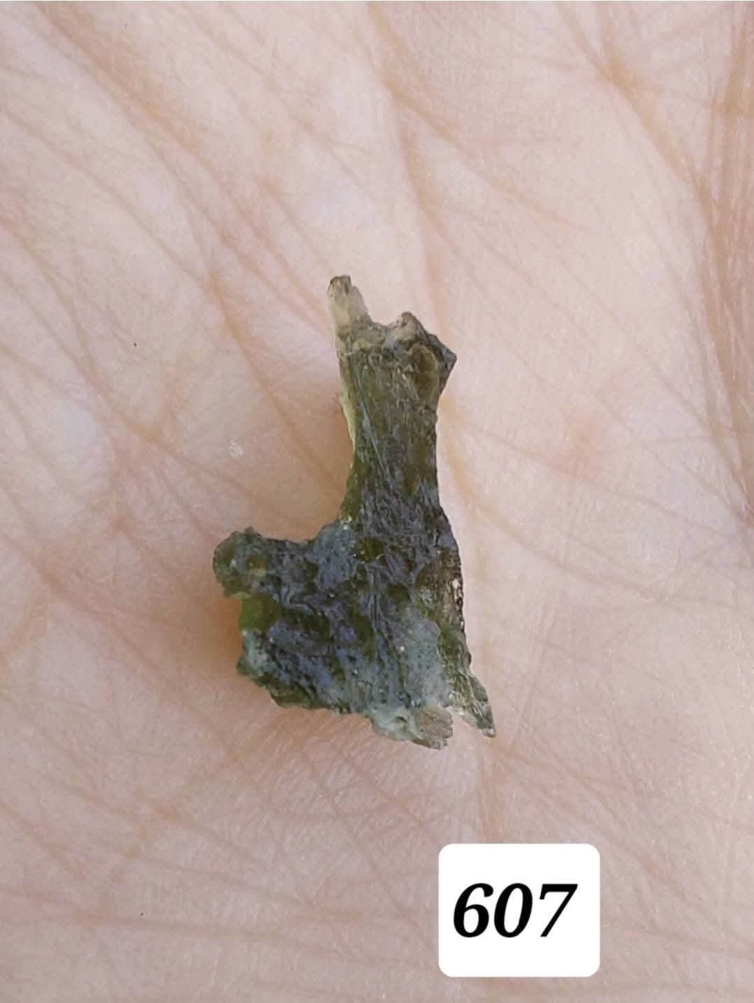 Moldavite piece, 0.51g, Tektite (Ref: 607)
