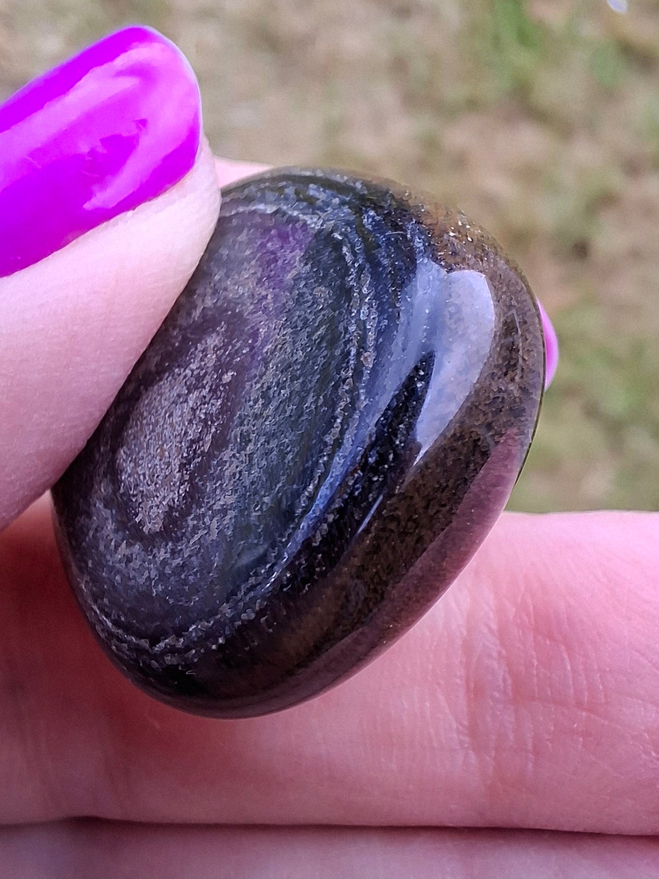 Blue Tigers Eye, Tumble Stone, Crystal (Ref: T19)