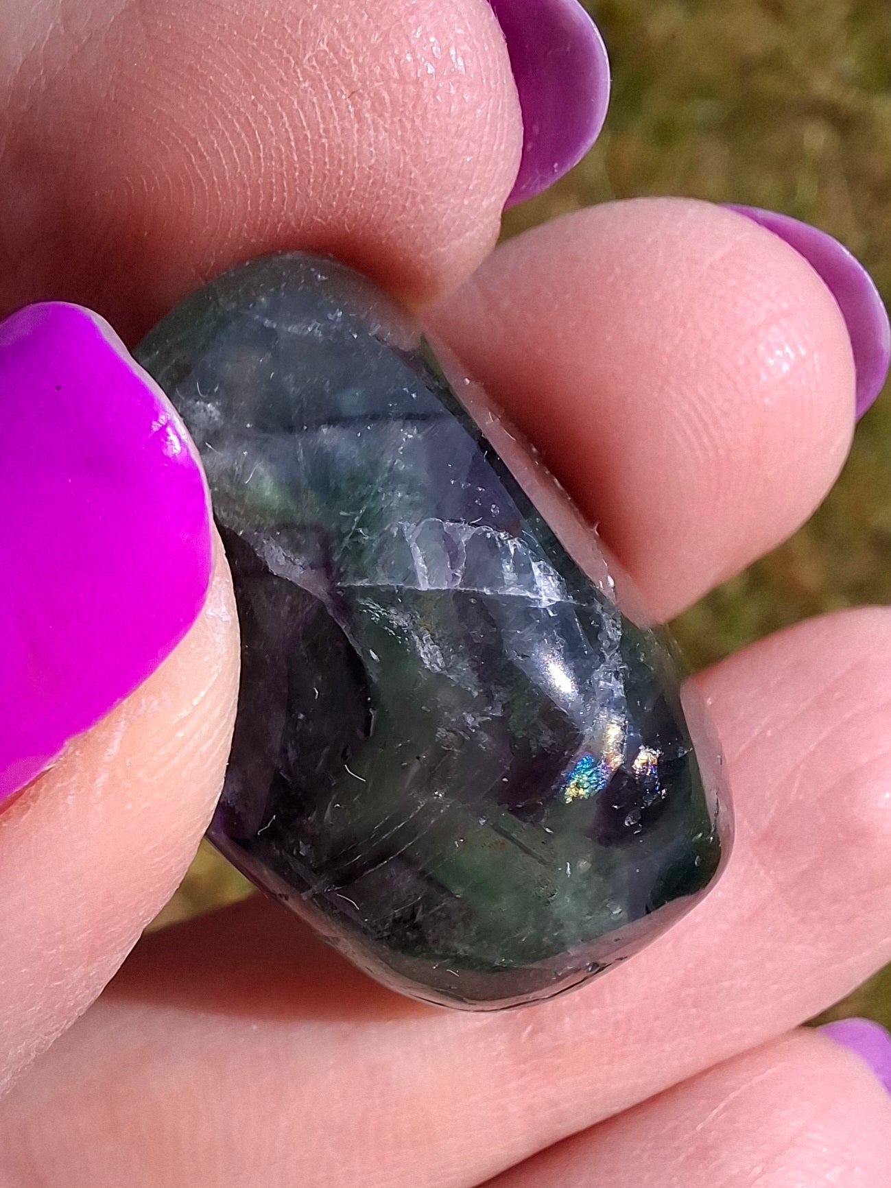 Fluorite, Tumble Stone, Crystal (Ref: T57)