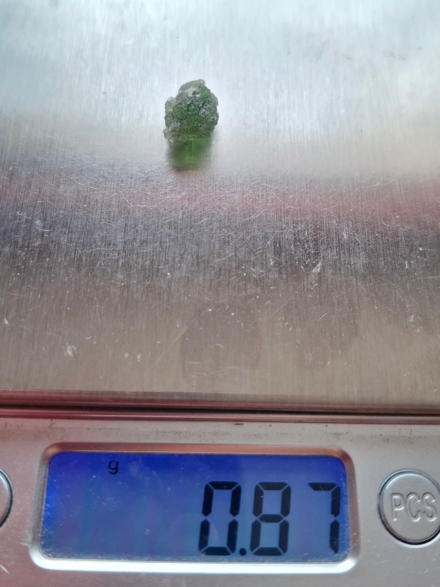 Moldavite Piece, SNOWFLAKE, FROSTED, BRUSNA, Tektite (Ref: 1492)