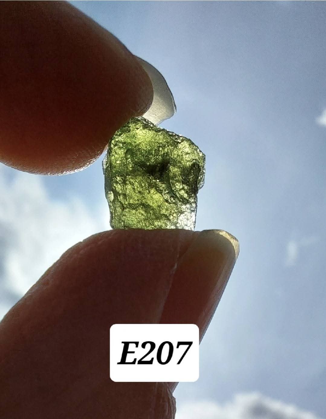 Moldavite Piece, 0.76g, Tektite (Ref: E207)