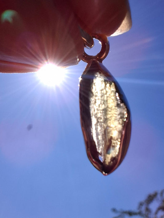 Moldavite Pendant, 925 Silver, Tektite (Ref: P43)