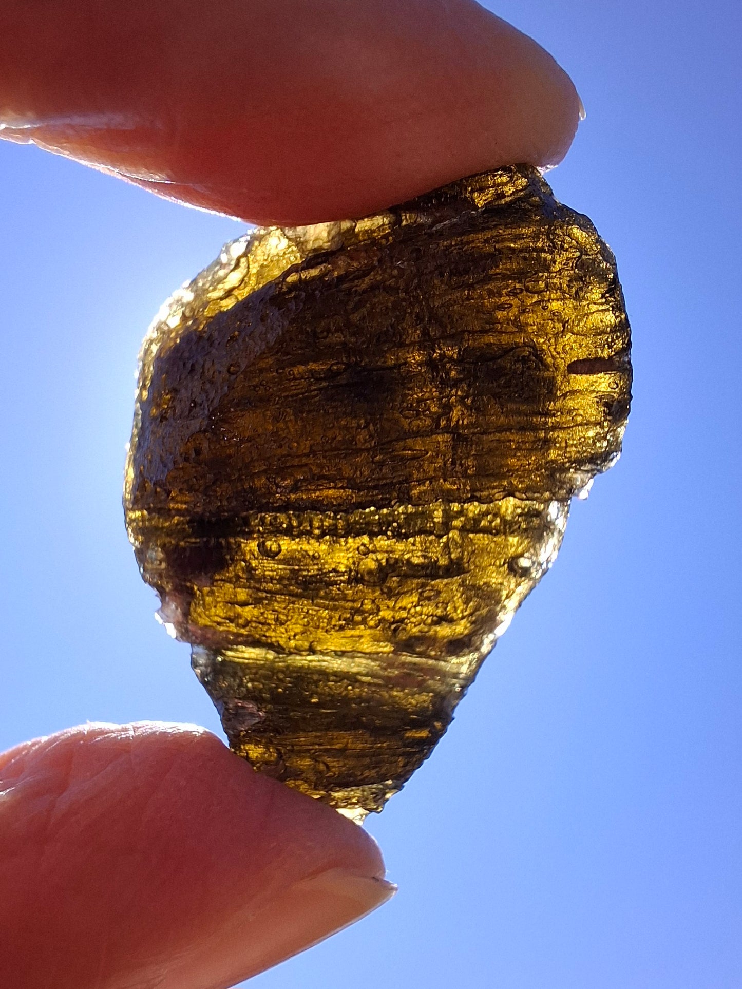 Moldavite Piece, JAKULE, 11.41g, Tektite (Ref: 1176)