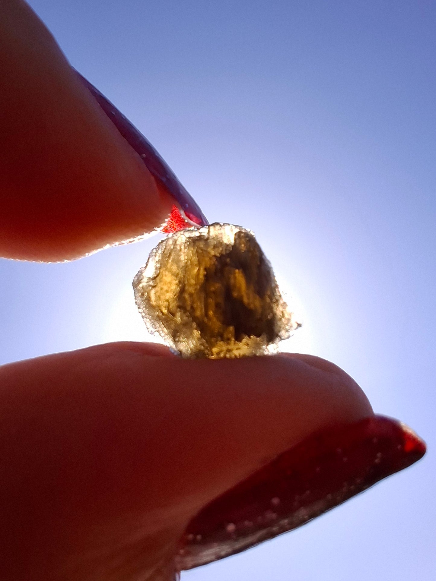 Moldavite Piece, 0.59g, Tektite (Ref: 1472)