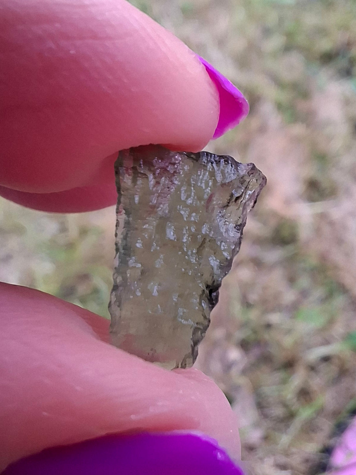 Moldavite small Piece, 0.39g. Tektite (Ref: 1430)