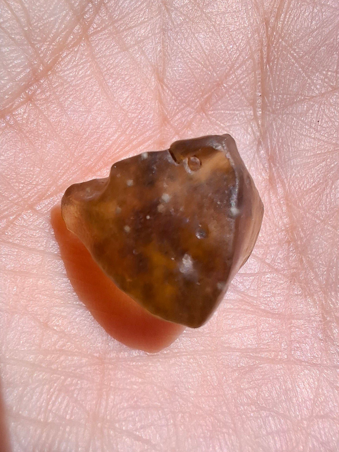Libyan Desert Glass (darker) Piece, 2.29g, Tektite (Ref: L1359)